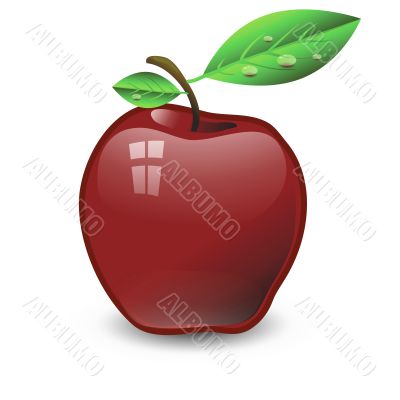 red apple