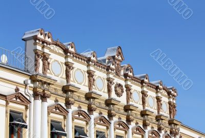 Front of vintage building 