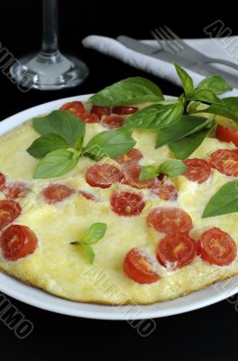 Caprese omelet