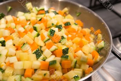 Chopped vegetables