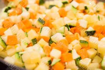Chopped vegetables Chopped vegetables