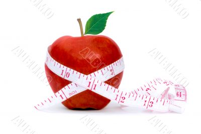 Apple with Measuring Tape