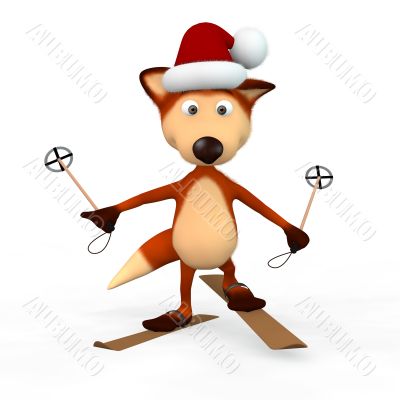 Red Foxes Skier. Red Foxes Skier.