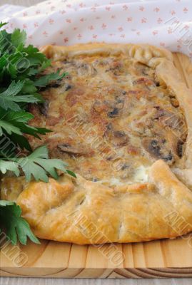 mushroom tart