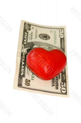 fifty dollar bill heart fifty dollar bill heart