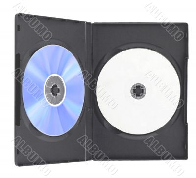 Blank DVD case and disc i