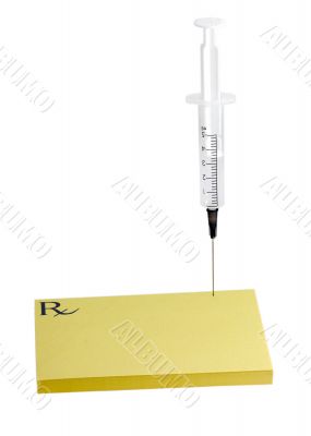 prescription pad syringe