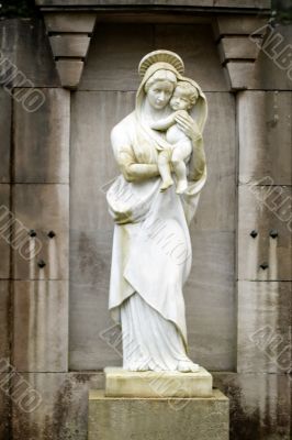 Statue of the virgin Mary