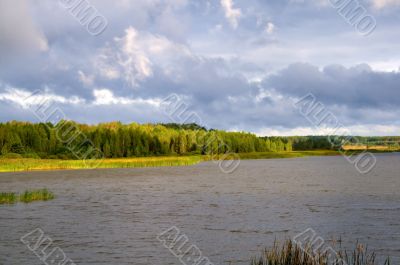 lake at sunny day