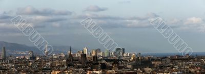 Panoramic view of Barcelona 