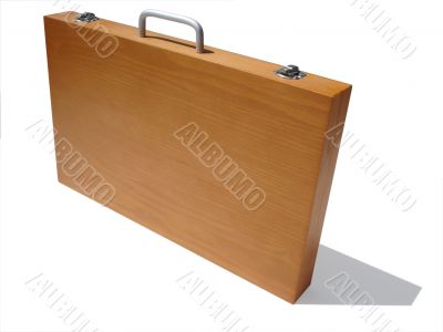 Wooden Art Case with Clipping Path