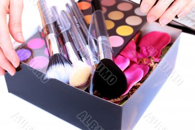 Gift Box with makeup inside 