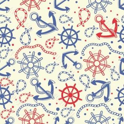 Seamless pattern with anchors Seamless pattern with anchors