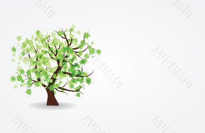 Illustration of beautiful spring background