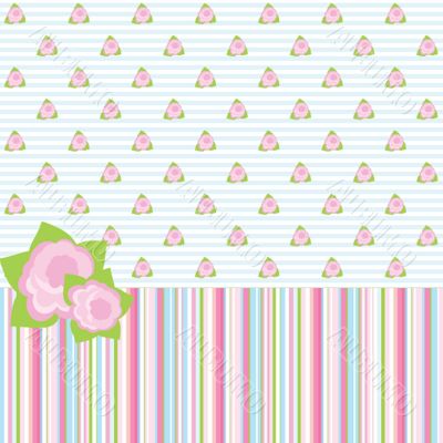 Abstract rose flower. Vector illustration