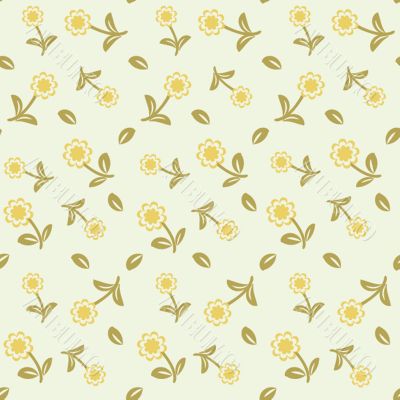 Cute floral seamless background
