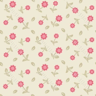 Cute floral seamless background