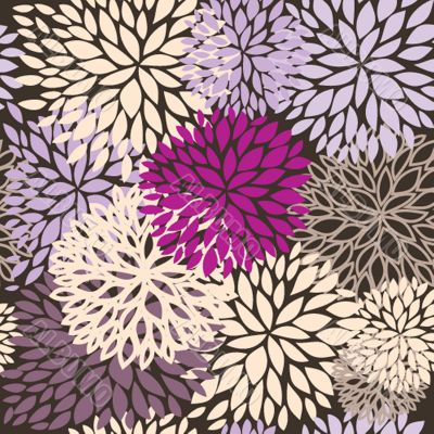 Cute floral seamless background