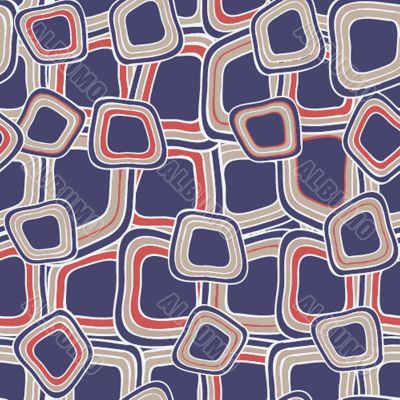 Seamless pattern with hand drawn  squares