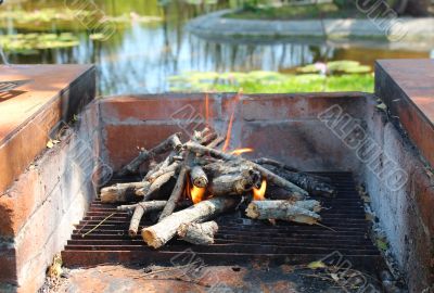 Starting a wood fired oven