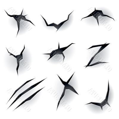 Torn paper background