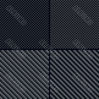 Carbon fiber seamless patterns set