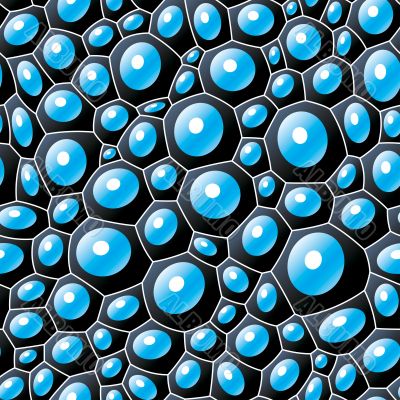 Black bubbles seamless abstract texture