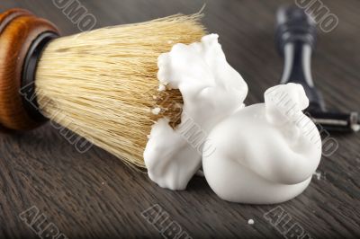 Foam and brush Foam and brush