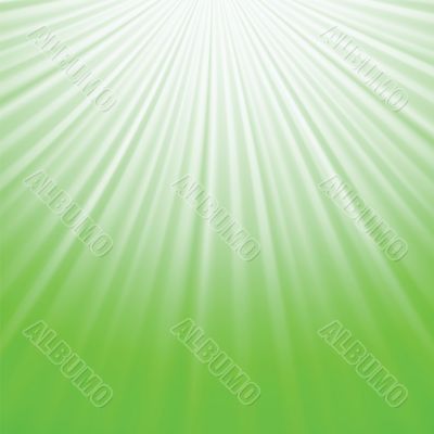 green rays background