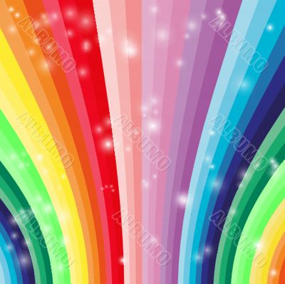 Abstract futuristic colored rainbow background