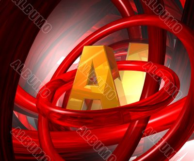 letter in abstract space letter in abstract space