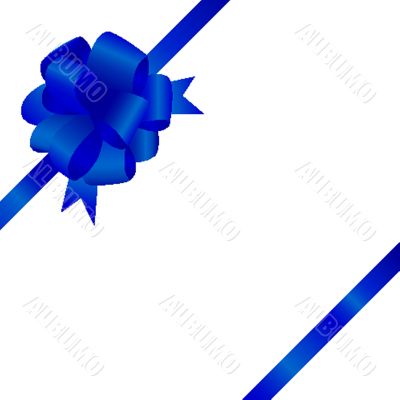 Decorative ribbon and bow on a background