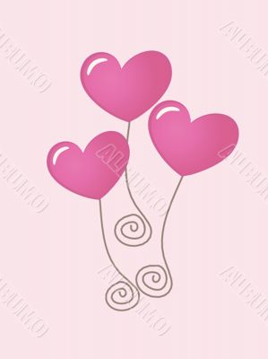 Festive background with balloons