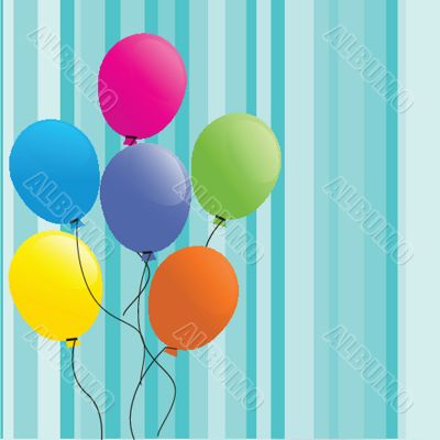 Festive background with balloons