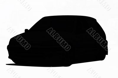 Silhouette of a car Silhouette of a car