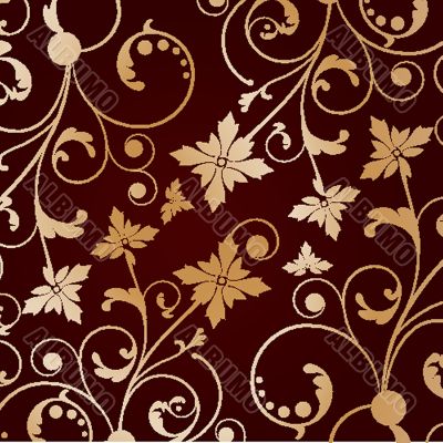 Cute floral seamless background