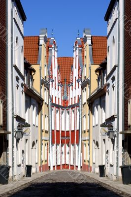 Stralsund Old Town abstract