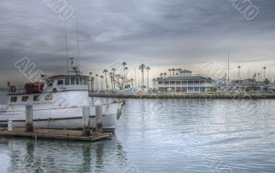 Dramatic HDR Image Boat Harbor