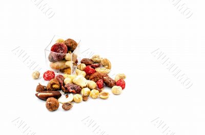 Mixed dried fruit sample