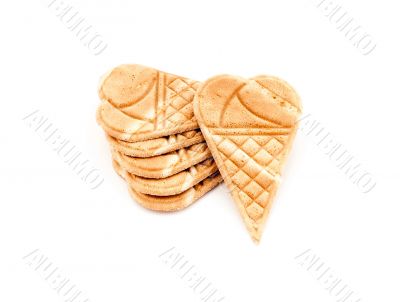 Wafer ice cream cone decoration