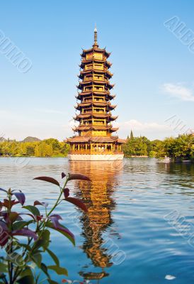 One of the Twin Pagodas in Guilin One of the Twin Pagodas in Guilin