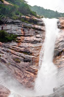 Rocky waterfall in china