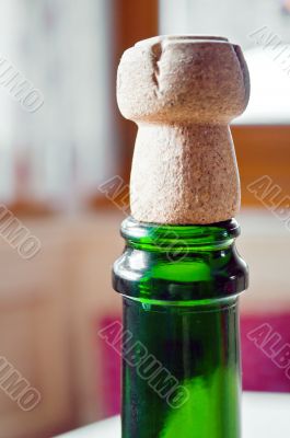 Opened champagne plug Opened champagne plug