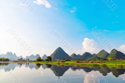 Li river in Yangshuo