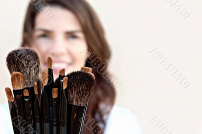 Makeup brushes