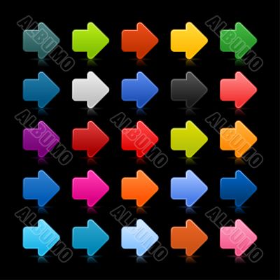 Multicolored directional arrows