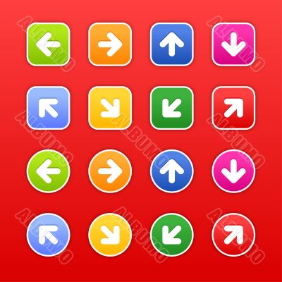 Directional arrows Directional arrows
