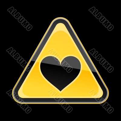 sign black heart