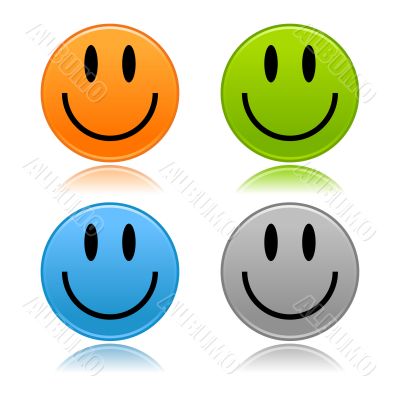 Multi-colored smileys