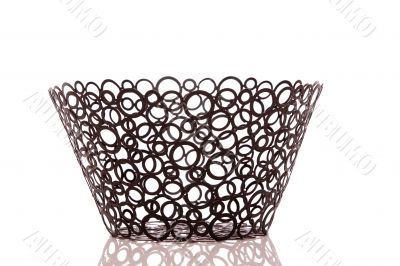 Black steel basket